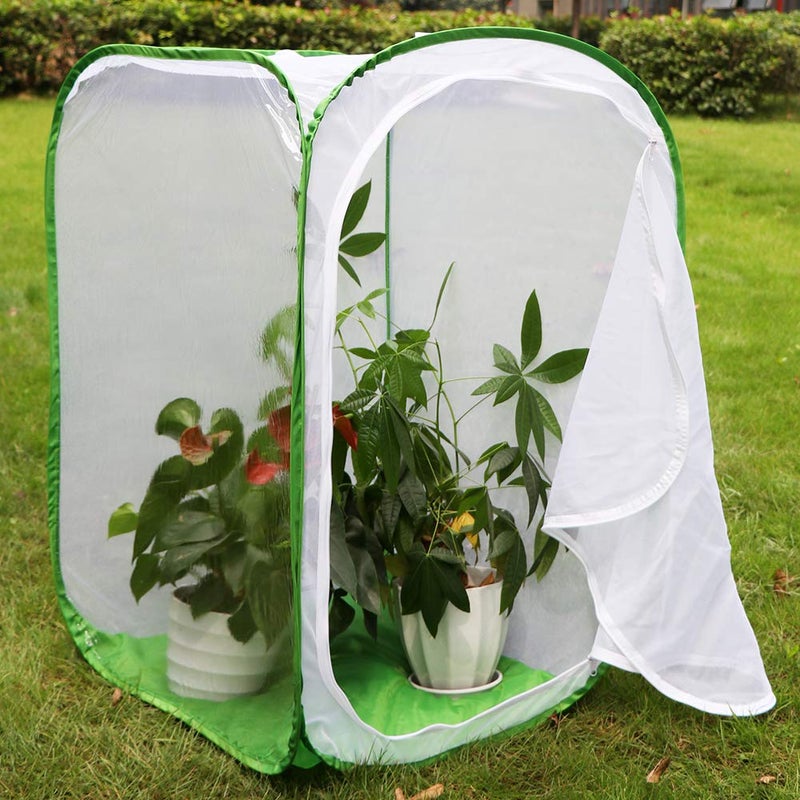 RESTCLOUD 36" Large Monarch Butterfly Habitat, Giant Collapsible Insect Mesh Cage Terrarium Pop-up 24 x 24 x 36 Inches - Image 5